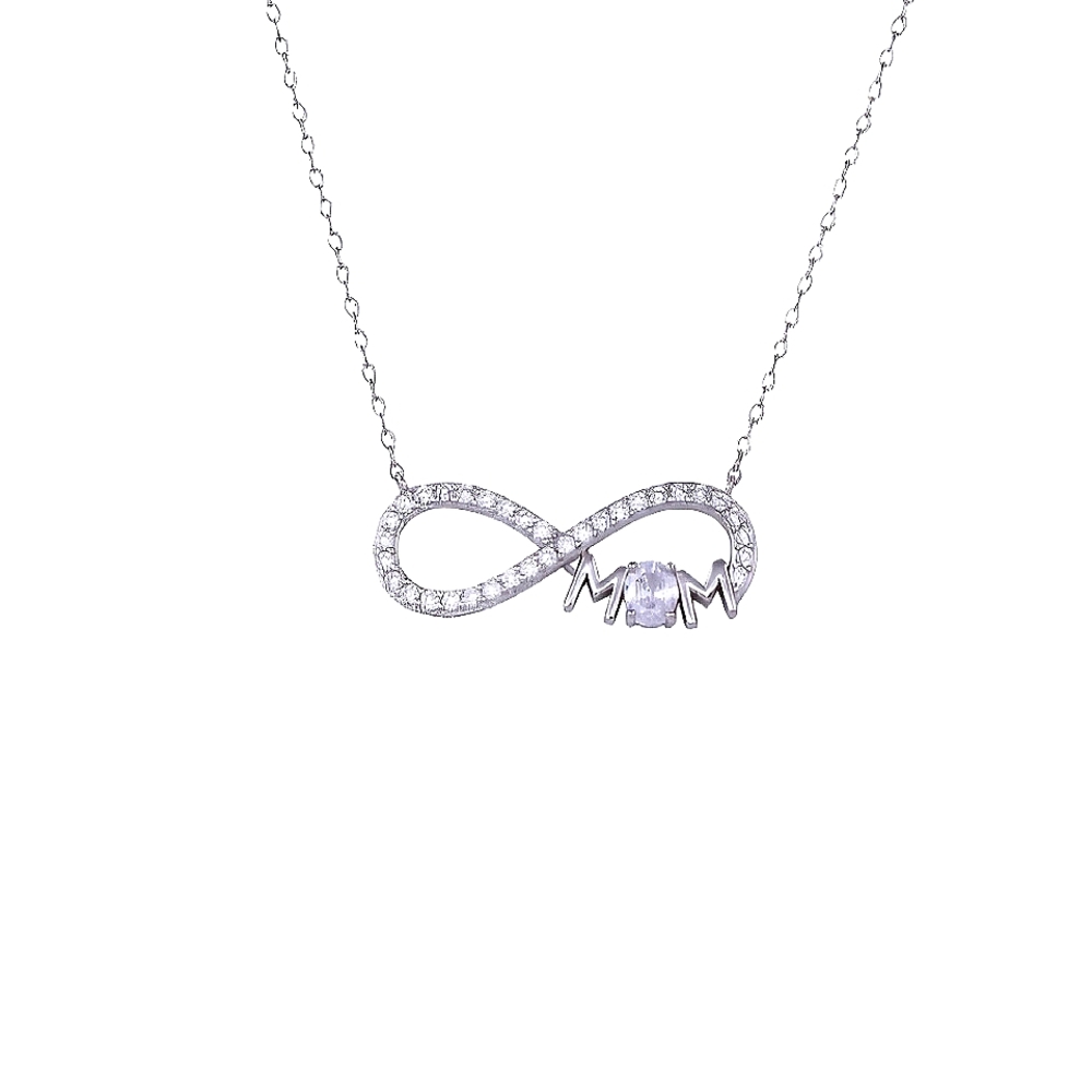🥰 INIFINITY MOM STERLING SILVER NECKLACE